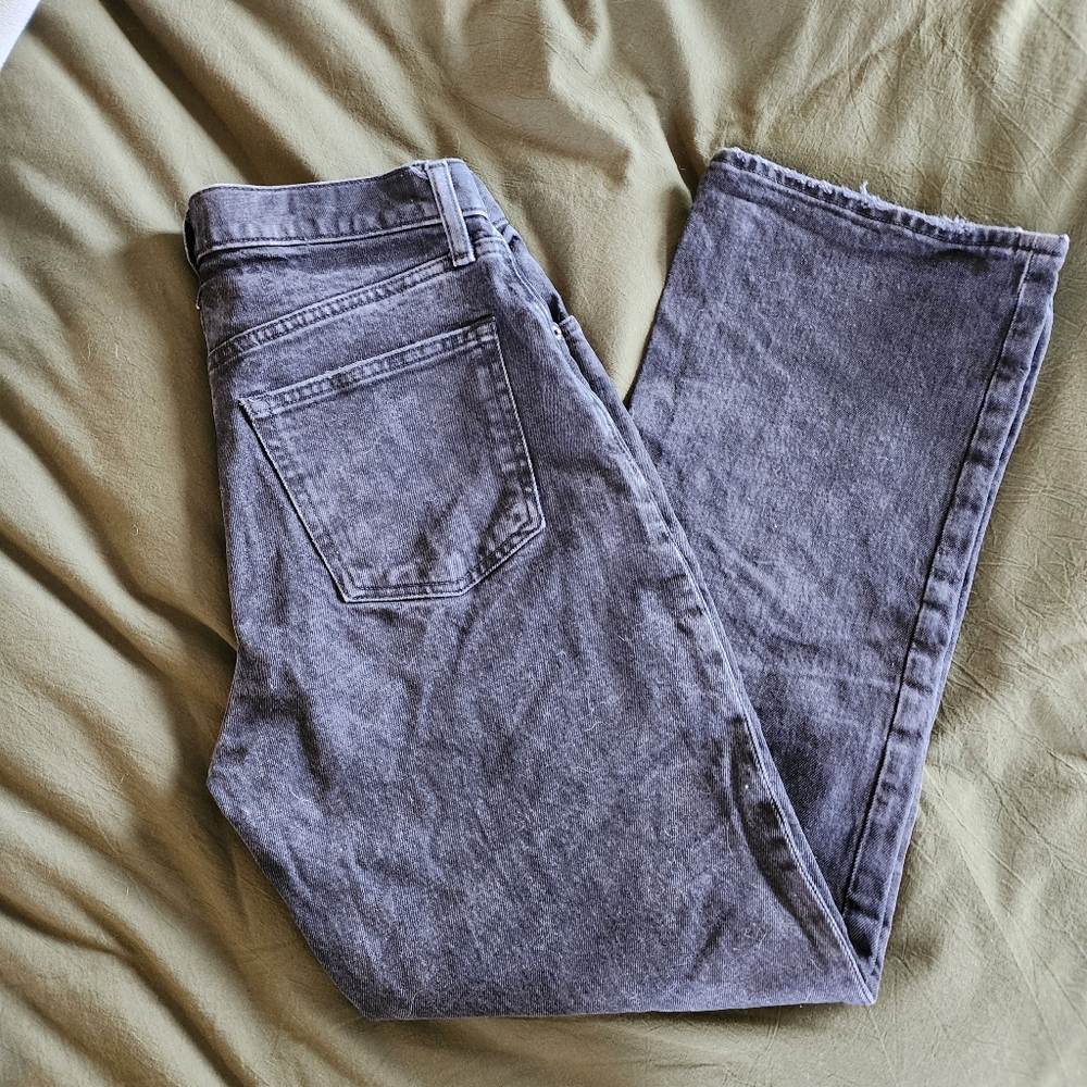 Abercrombie Curve Love 90s Baggy Low Rise, Black, 25S
